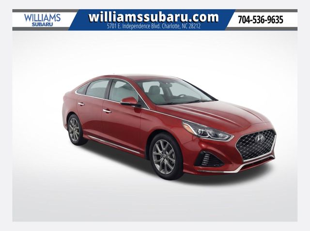 Scarlet Red 2018 Hyundai Sonata Sedan Front-Wheel Drive 8-Speed Automatic
