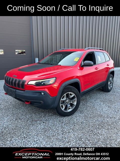 Firecracker Red Clearcoat 2019 Jeep Cherokee SUV / Crossover Four-Wheel Drive 9-Speed Automatic