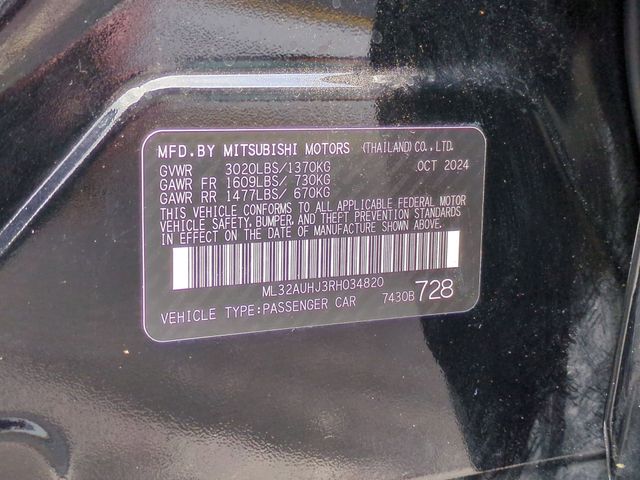 Used 2024 Mitsubishi Mirage ES 4D Hatchback