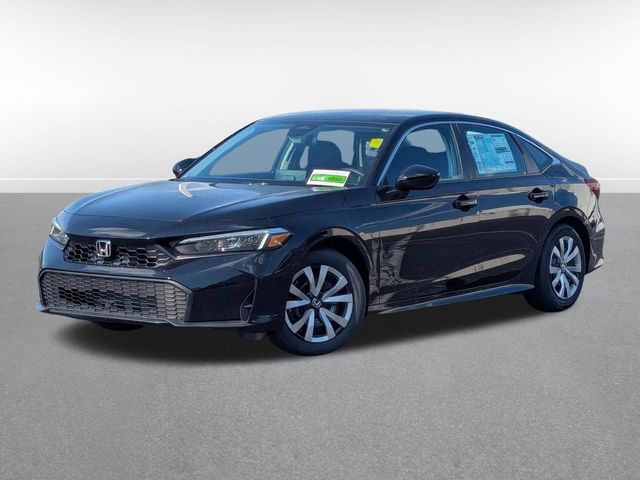 Crystal Black Pearl 2026 Honda Civic Sedan Front-Wheel Drive Continuously Variable Transmission