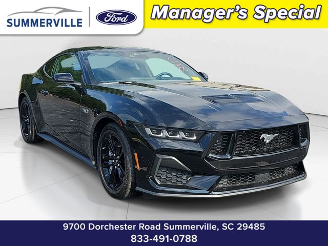 Shadow Black 2024 Ford Mustang Coupe Rear-Wheel Drive 6-Speed Manual