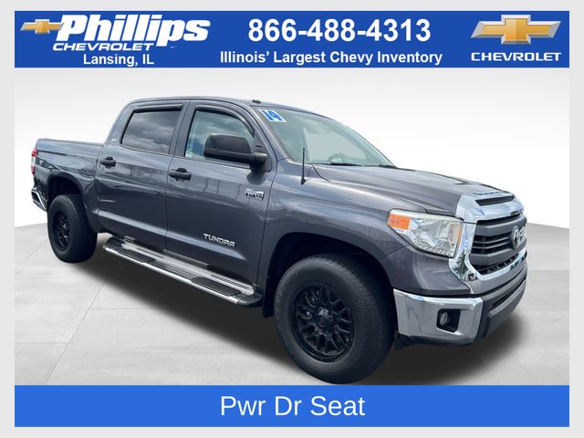 Magnetic Gray Metallic 2014 Toyota Tundra SR5 CrewMax 5.7L FFV 4WD Pickup Truck Four-Wheel Drive 6-Speed Automatic Overdrive