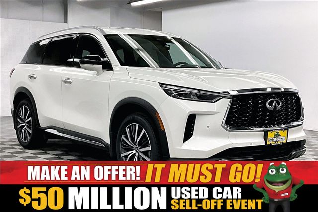 Majestic White 2024 INFINITI QX60 SUV / Crossover All-Wheel Drive 9-Speed Automatic