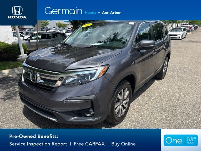 Gray (Modern Steel Metallic) 2019 Honda Pilot SUV / Crossover All-Wheel Drive 6-Speed Automatic