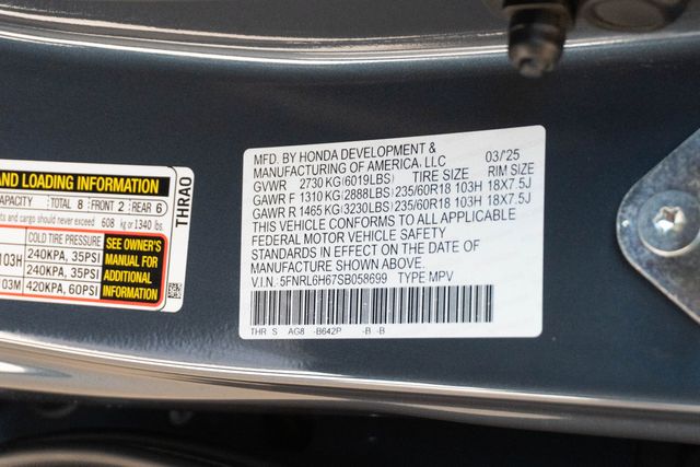 Used 2025 Honda Odyssey Van