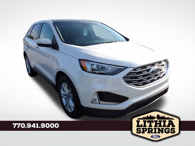 White Platinum Clearcoat Metallic 2019 Ford Edge SUV / Crossover Front-Wheel Drive 8-Speed Automatic