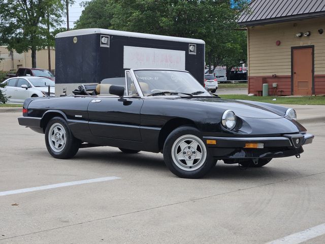 Black 1989 Alfa Romeo Spider Veloce RWD Convertible Rear-Wheel Drive Automatic