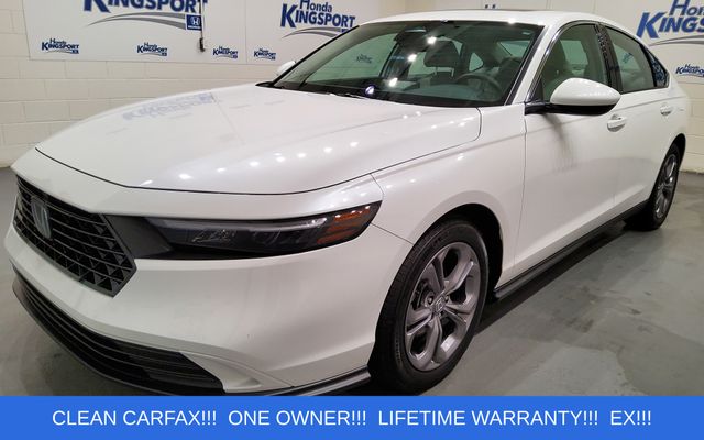 Platinum White Pearl 2024 Honda Accord EX FWD Sedan Front-Wheel Drive Continuously Variable Transmission
