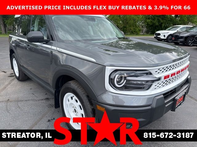 Carbonized Gray Metallic 2025 Ford Bronco Sport Heritage AWD SUV / Crossover All-Wheel Drive 8-Speed Automatic