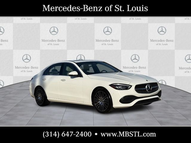 White 2025 Mercedes-Benz C-Class C 300 4MATIC Sedan All-Wheel Drive 9-Speed Automatic