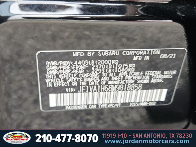 Used Car 2021 Subaru Wrx  Limited For Sale Under $30,000 In San Antonio, Texas