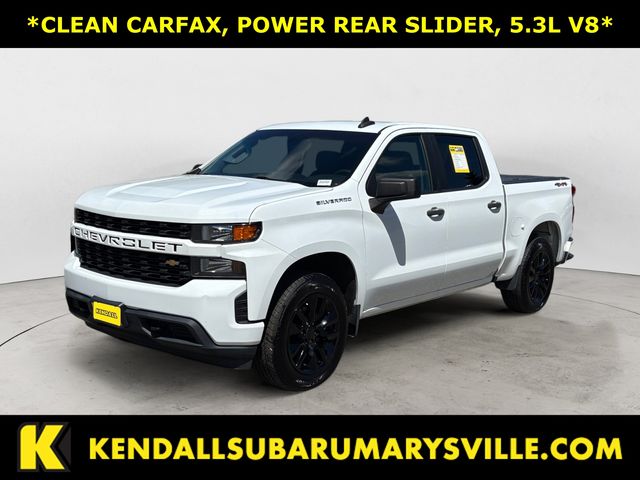 Pre-Owned 2019 Chevrolet Silverado 1500 Custom 4WD 4D Crew Cab