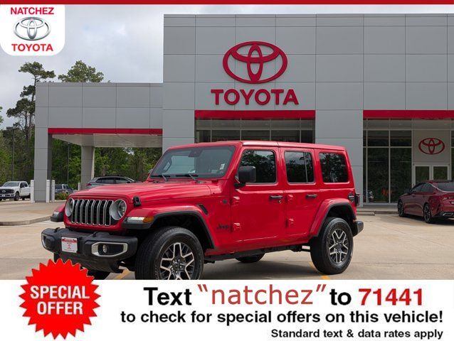 Firecracker Red Clearcoat 2025 Jeep Wrangler Sahara 4-Door 4WD SUV / Crossover Four-Wheel Drive 8-Speed Automatic