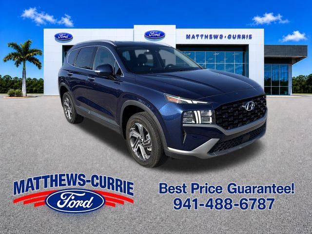 Stormy Blue 2023 Hyundai Santa Fe SUV / Crossover All-Wheel Drive 8-Speed Automatic