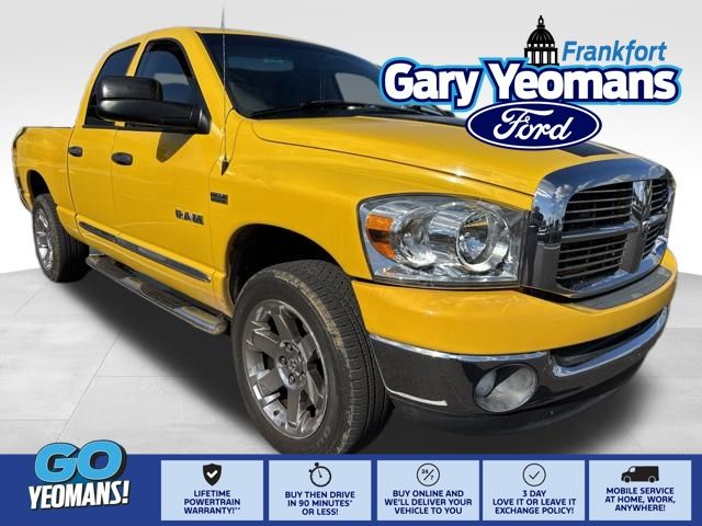 Detonator Yellow Clearcoat 2008 Dodge RAM 1500 Pickup Truck Four-Wheel Drive 5-Speed Automatic