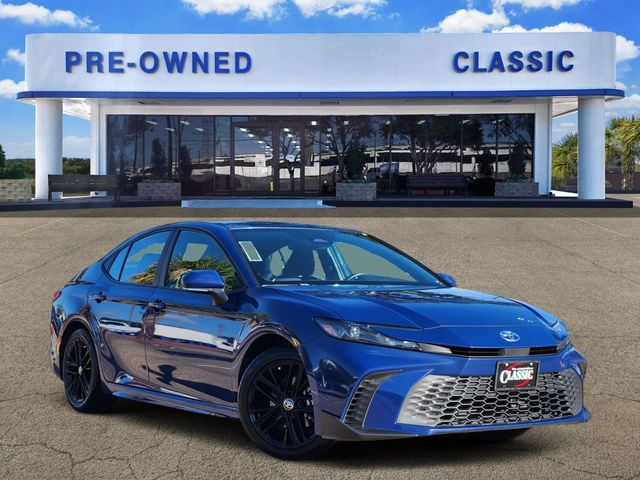 2025 Toyota Camry SE Blue at Joe Myers Mazda Kia