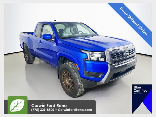 Bluestone Pearl 2025 Nissan Frontier Pickup Truck Four-Wheel Drive 9-Speed Automatic Overdrive