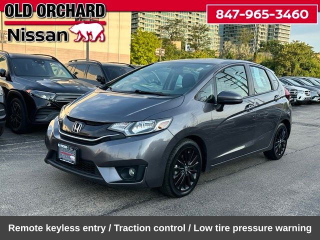 Alabaster Silver Metallic 2015 Honda Fit Hatchback Front-Wheel Drive Continuously Variable Transmission