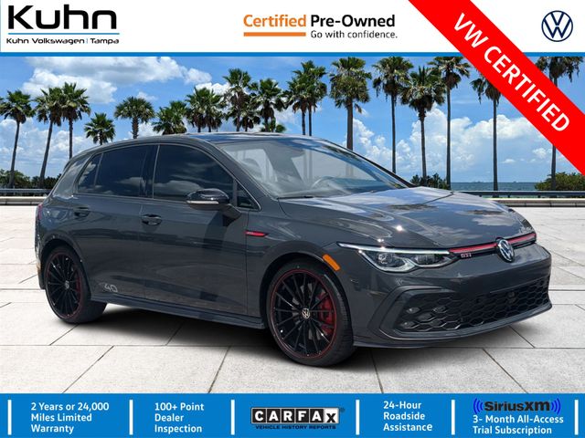 Urano Gray w/Black Roof 2023 Volkswagen Golf GTI 40th Anniversary Edition FWD Hatchback Front-Wheel Drive 7-Speed Dual Clutch