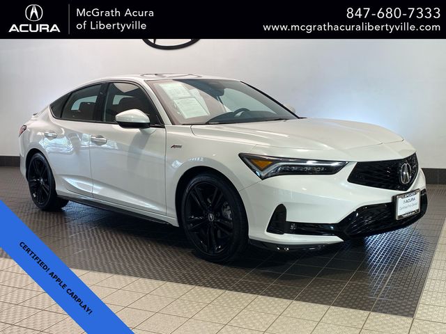 Platinum White Pearl 2026 Acura Integra FWD with A-SPEC Package Sedan Front-Wheel Drive Continuously Variable Transmission