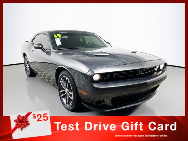 Gray (Granite Crystal Metallic Clearcoat) 2019 Dodge Challenger SXT AWD Coupe All-Wheel Drive 8-Speed Automatic