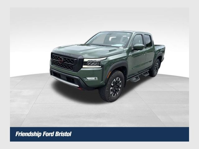 Tactical Green Metallic 2024 Nissan Frontier PRO-4X Crew Cab 4WD Pickup Truck Four-Wheel Drive 9-Speed Automatic Overdrive