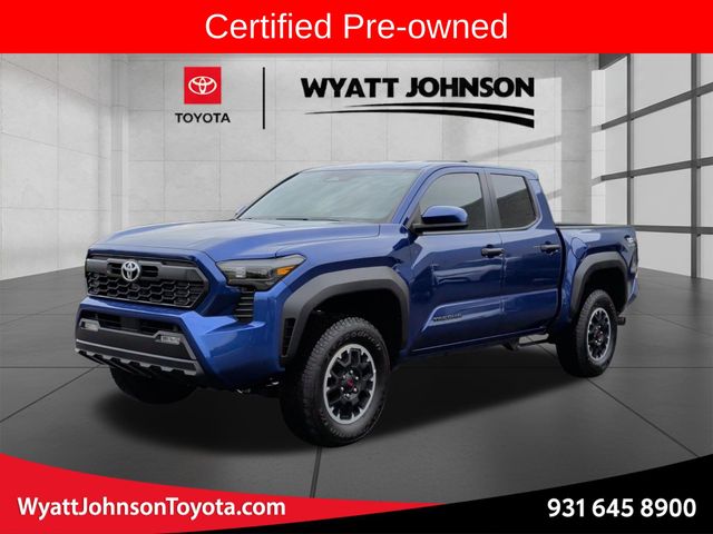 Blue Crush Metallic 2025 Toyota Tacoma TRD Off-Road Double Cab 4WD Pickup Truck Four-Wheel Drive 8-Speed Automatic