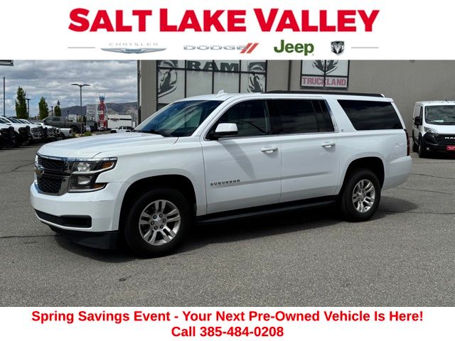 Summit White 2019 Chevrolet Suburban 1500 LT 4WD SUV / Crossover Four-Wheel Drive 6-Speed Automatic Overdrive