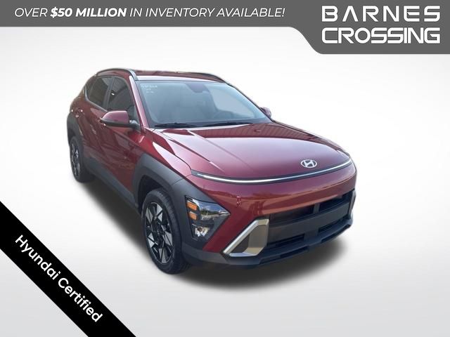Ultimate Red Metallic 2024 Hyundai Kona SUV / Crossover All-Wheel Drive Continuously Variable Transmission