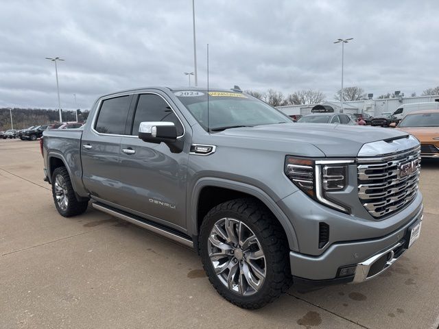 Sterling Metallic 2024 GMC Sierra 1500 Denali Crew Cab 4WD Pickup Truck Four-Wheel Drive Automatic