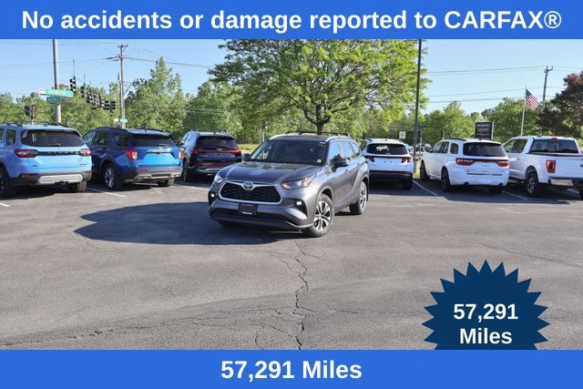 Magnetic Gray Metallic 2023 Toyota Highlander XLE AWD SUV / Crossover All-Wheel Drive 8-Speed Automatic