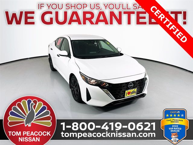 White (Fresh Powder) 2025 Nissan Sentra S FWD Sedan Front-Wheel Drive Continuously Variable Transmission