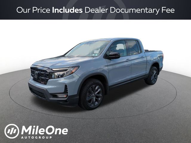 Sonic Gray Pearl 2024 Honda Ridgeline Pickup Truck All-Wheel Drive 9-Speed Automatic