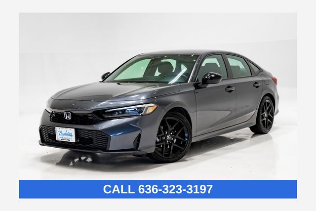 Meteorite Gray Metallic 2025 Honda Civic Sedan Front-Wheel Drive Continuously Variable Transmission