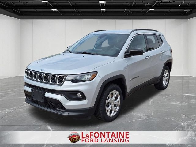Silver 2024 Jeep Compass SUV / Crossover Four-Wheel Drive 8-Speed Automatic