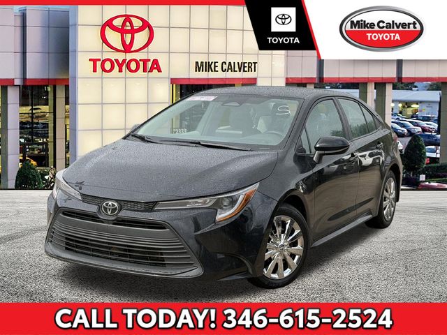 Midnight Black Metallic 2023 Toyota Corolla LE FWD Sedan Front-Wheel Drive Continuously Variable Transmission