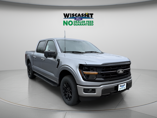 Iconic Silver Metallic 2025 Ford F-150 XLT SuperCrew 4WD Pickup Truck Four-Wheel Drive Automatic