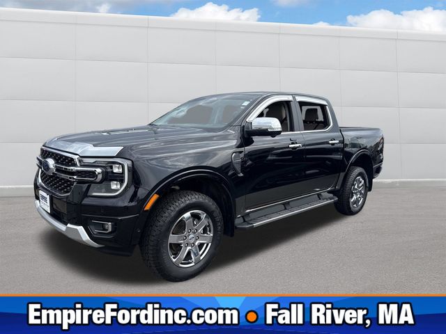 Shadow Black 2024 Ford Ranger Lariat SuperCrew 4WD Pickup Truck Four-Wheel Drive Automatic