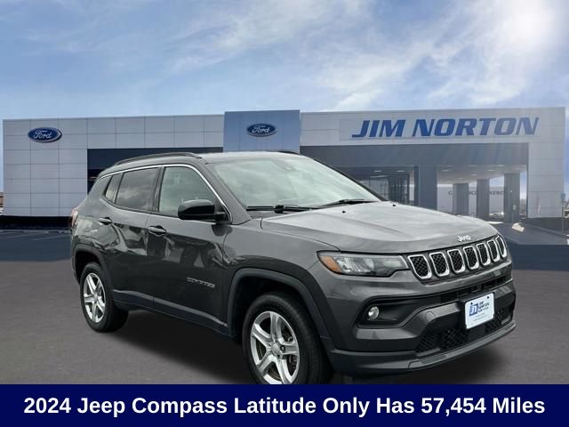 Baltic Gray Metallic Clearcoat 2024 Jeep Compass SUV / Crossover Four-Wheel Drive 8-Speed Automatic