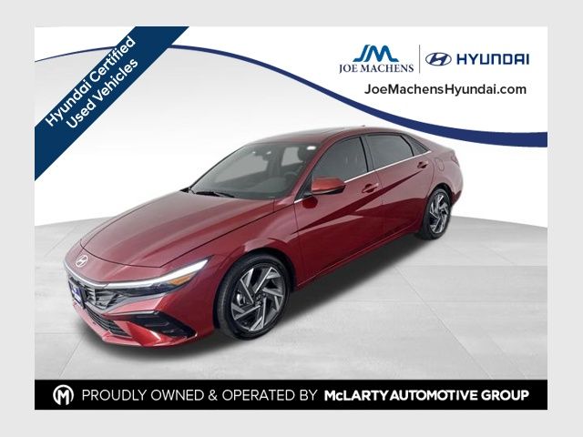 Ultimate Red 2025 Hyundai Elantra Sedan Front-Wheel Drive Continuously Variable Transmission