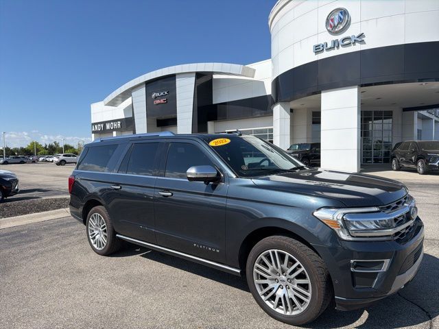 Blue Metallic 2022 Ford Expedition SUV / Crossover Four-Wheel Drive Automatic