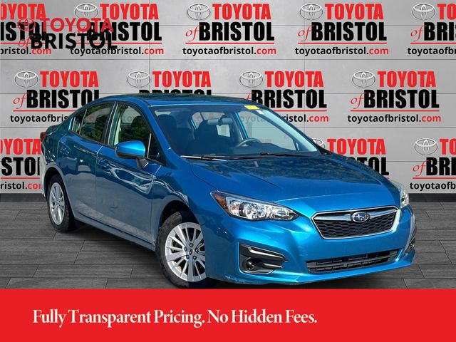 Island Blue 2018 Subaru Impreza Sedan All-Wheel Drive Continuously Variable Transmission