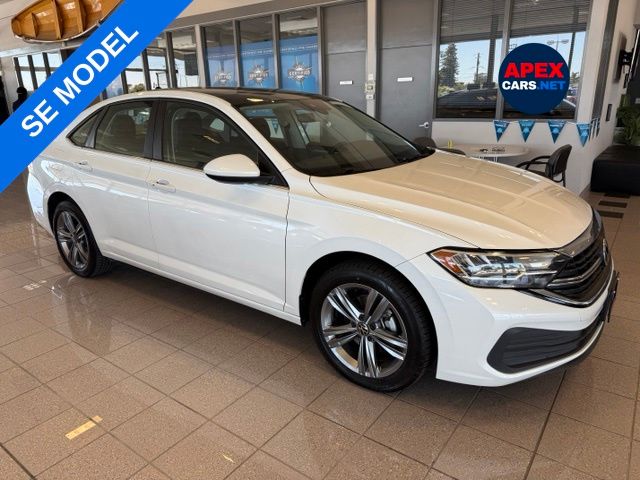 White 2023 Volkswagen Jetta Sedan Front-Wheel Drive 8-Speed Automatic
