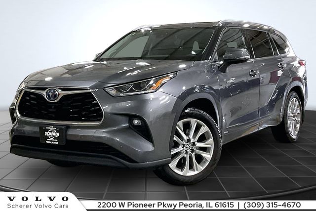 Gray 2021 Toyota Highlander Hybrid Limited AWD SUV / Crossover All-Wheel Drive Continuously Variable Transmission