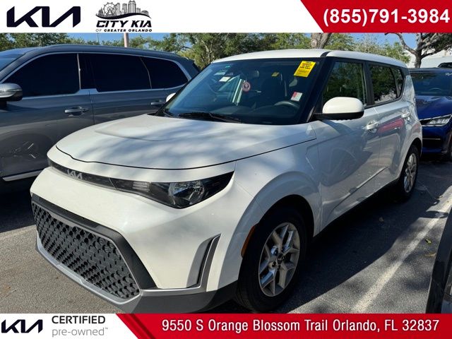 Snow White Pearl 2023 Kia Soul S FWD SUV / Crossover Front-Wheel Drive Continuously Variable Transmission