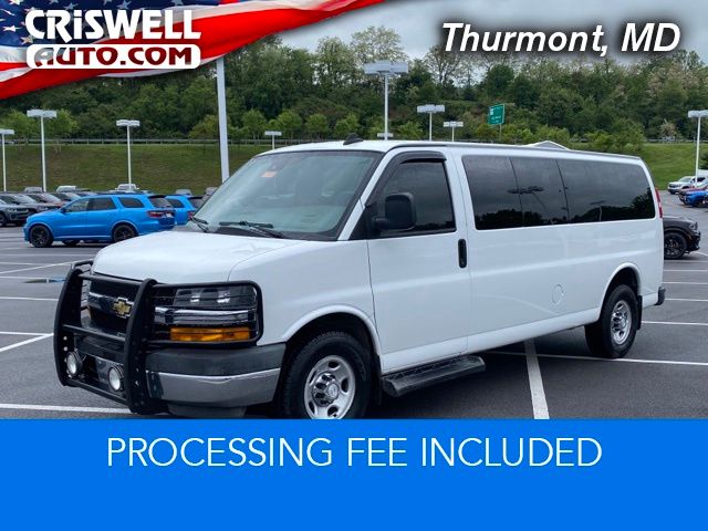 Summit White 2019 Chevrolet Express 3500 LT Extended RWD Van Rear-Wheel Drive 6-Speed Automatic Overdrive