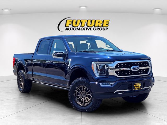 Blue Metallic 2023 Ford F-150 Pickup Truck Four-Wheel Drive Automatic