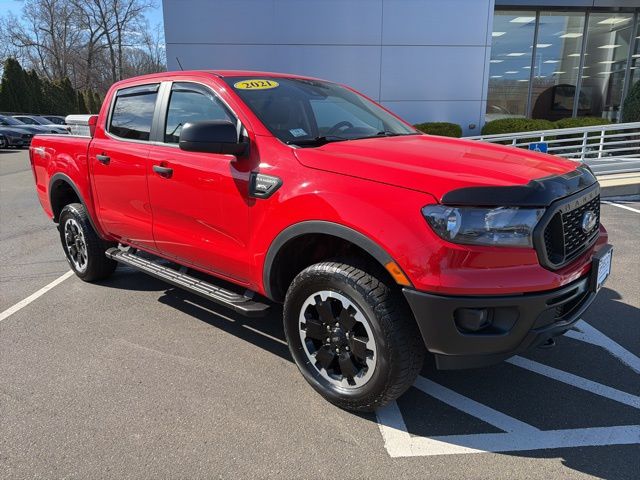 Race Red 2021 Ford Ranger XL SuperCrew 4WD Pickup Truck Four-Wheel Drive Automatic