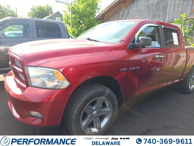 Inferno Red Crystal Pearlcoat 2010 Dodge RAM 1500 Pickup Truck Four-Wheel Drive 5-Speed Automatic