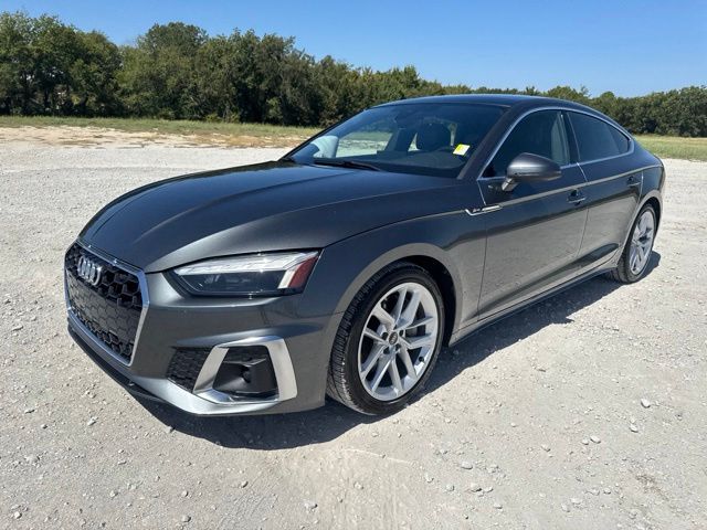 Mythos Black Metallic 2024 Audi A5 Sportback Sedan All-Wheel Drive 7-Speed Automatic